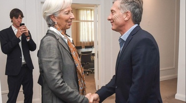 El presidente y Lagarde coincidieron en que se comienza a percibir una recuperación económica
