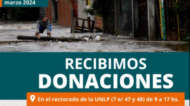 Desde este jueves: La UNLP lanza una colecta solidaria para ayudar por el temporal