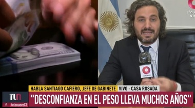 Santiago Cafiero: "Las devaluaciones no son solución de nada"