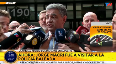 Jorge Macri visitó a la mujer policía baleada y pidió avanzar con la ley de reiterancia: “a delito de adulto, pena de adulto”