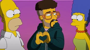 El cantante Bad Bunny aconseja a Homero Simpson no divorciarse de Marge en nuevo video