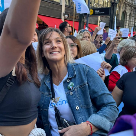 Malena Galmarini: “No vinimos a encabezar ninguna marcha, vinimos a acompañar a la gente"