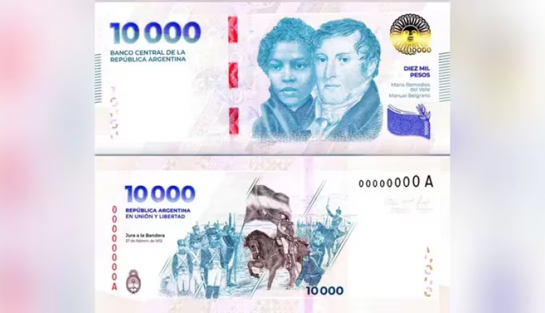 Comenzó a circular el nuevo billete de $10.000: qué detalles tiene y cómo detectar si es falso