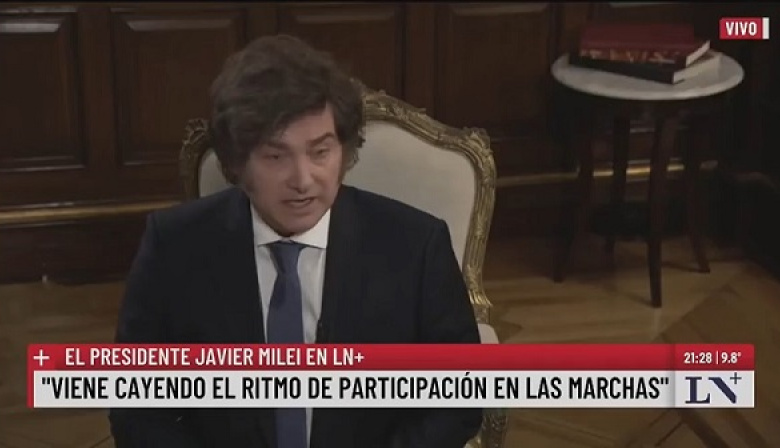 Tras la marcha por Cristina Kirchner, Javier Milei la comparó con “un partido homenaje” de alguien que “se retira”