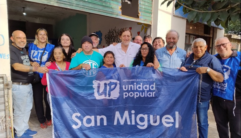 Unidad Popular (UP) lanzó la Junta Promotora en San Miguel, con respaldo a Kicillof y críticas a Milei