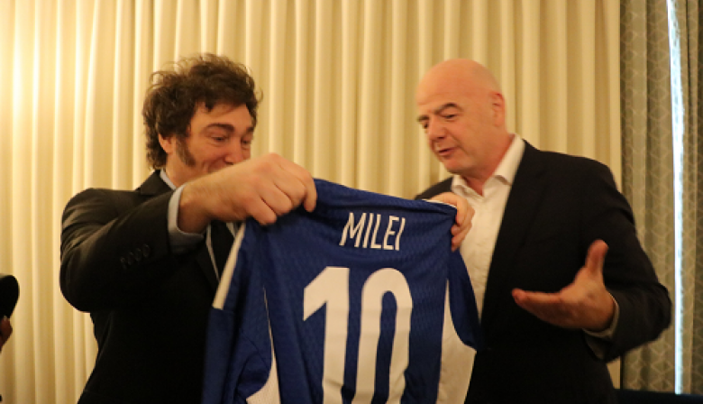 Javier Milei se reunió con Gianni Infantino