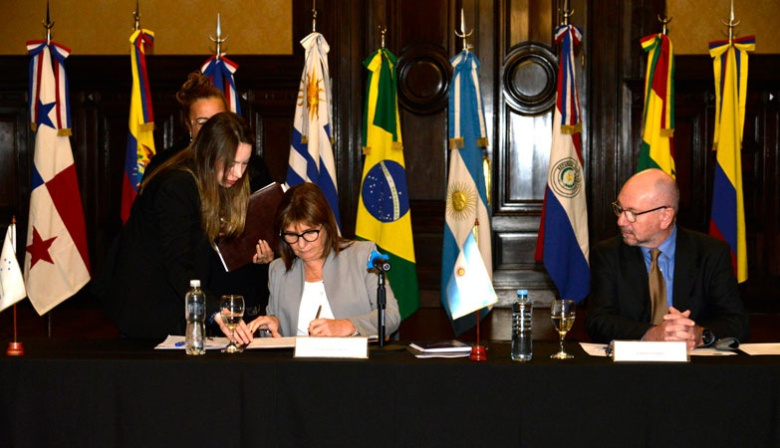 Bullrich participó de la LIII Reunión de Ministros del Interior y Seguridad del Mercosur