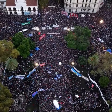 Yacobitti dijo que Seguridad del GCBA calculó más de un millón de personas en la marcha de hoy