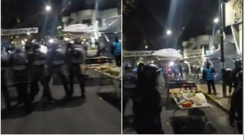 PolicÃa de la Ciudad desalojó inmediaciones de la casa de Cristina: sacaron parrillas y gazebos