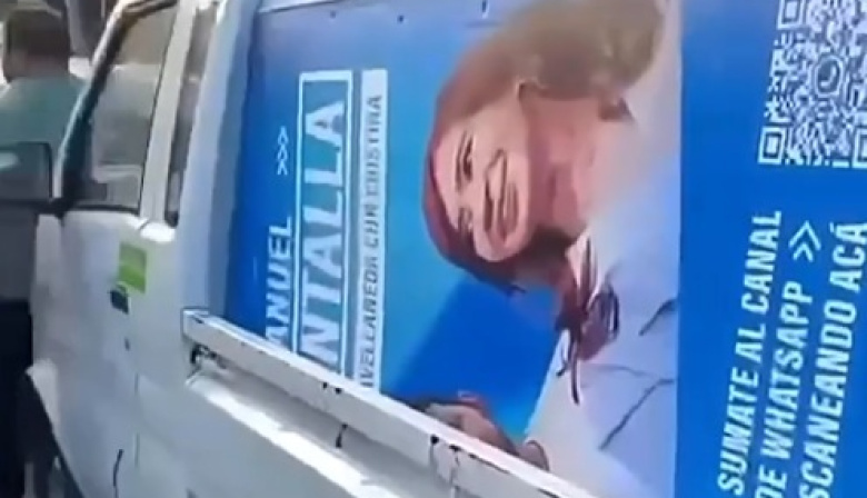 Máximo Kirchner dijo que no lo dejan pagar carteles de Cristina en Avellaneda: hay video