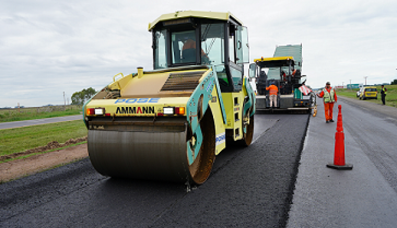 Se reiniciaron las obras de repavimentación de la Ruta Provincial 2