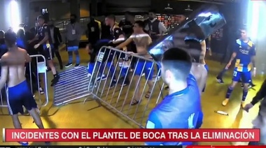 Serios incidentes con jugadores de Boca y la policía que lanzó gases en vestuarios del Mineirao