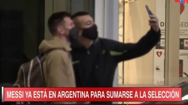 Lionel Messi llegó al país y se suma al seleccionado argentino en el predio de Ezeiza