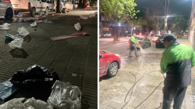 Un acto K generó un caos en la zona de Atenas y el Municipio tuvo que movilizar distintas áreas para dejar en condiciones