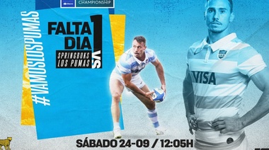 Los Pumas juegan mañana la revancha frente a los Springboks en el cierre del Rugby Championship