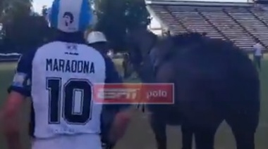 Cambiaso homenajeó a Maradona en el debut de La Dolfina en el Abierto Argentino de Polo