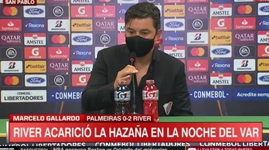 "Lo que hoy hicieron mis jugadores dignifica esta profesión", destacó DT de River, Gallardo