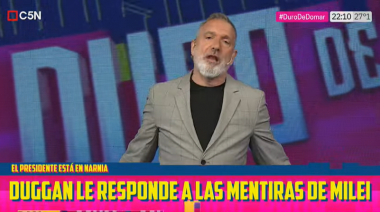 Pablo Duggan respondió a Javier Milei: "Estás rematadamente loco", dijo y lo demandará