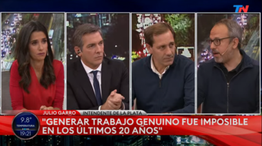 Garro: “en La Plata el Municipio no maneja planes”, y dijo que “los intendentes son los que mejor conocen el territorio”