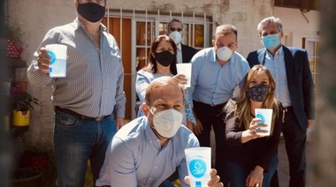 Galmarini y Granados habilitaron una nueva red de agua potable sumando otros 20.000 vecinos y vecinas con nueva conexión en Ezeiza