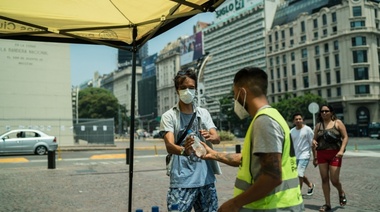 Ola de calor: Ciudad de Buenos Aires instala puestos de hidratación en centros de testeo y vacunación