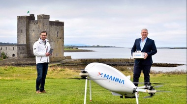 Samsung se asocia con Manna para lanzar el servicio de entrega de drones a clientes irlandeses