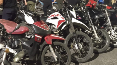 Secuestran 65 motos tras mega operativo de tránsito en el bosque platense