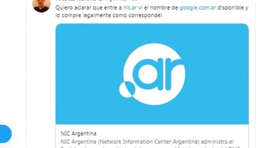 Dueño por un rato del dominio de Google Argentina