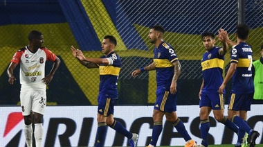 Boca no tuvo oposición contra Caracas para disfrutar de la punta del Grupo H de la Libertadores