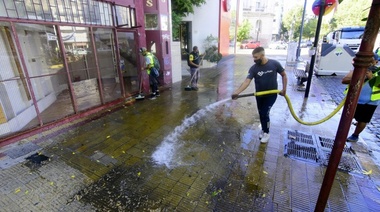 Municipio avanza con operativos de desinfección en centros comerciales y corredores gastronómicos