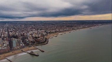 Pinamar, Villa Gesell, Mar del Plata y Necochea se presentan con cielo cubierto y lluvias aisladas