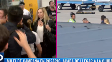 Sindicato de Prensa de Rosario denuncia que Milei empujó a un cronista en el aeropuerto