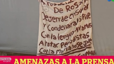 Aparecieron pintadas con graves amenazas de muerte a periodistas de Telefe Rosario