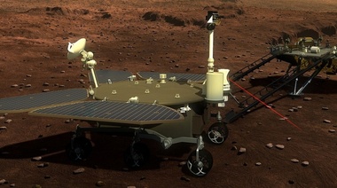 China logró posar sobre la superficie de Marte un robot teleguiado