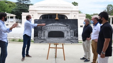 Donan pintura del Teatro del Lago a la Fundación Ludovica para subasta solidaria