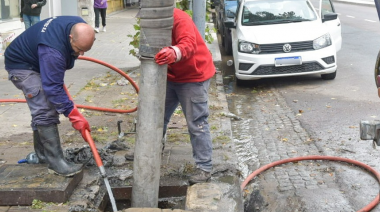 La Plata: Con cuadrillas, guardias las 24 horas y camiones especializados, intensifican la limpieza de sumideros