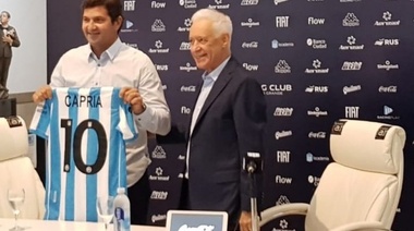 El "Mago" Capria apuntó a la "superación" de Racing en su presentación como mánager