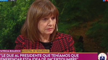 Patricia Bullrich denunció que hay grupos que quieren instalar la idea de "caos en diciembre"