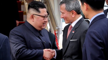 Kim llega a Singapur para su histórica cumbre con Trump