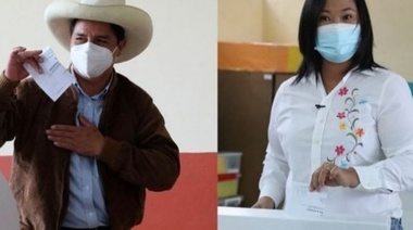 Se anticipa final abierto en Perú y los últimos resultados dan a Keiko Fujimori con 51.01% contra un 48.98% de Pedro Castillo