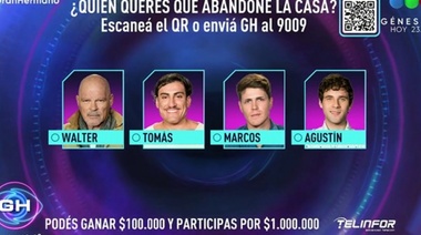 "Alfa" Walter, Tomás, Marcos y Agustín son los primeros nominados de Gran Hermano