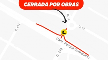 Por obras en City Bell, se cerrará al tránsito la calle 476 e/ Camino Centenario y 13