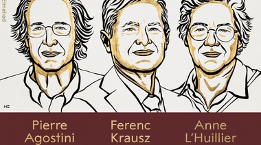 Otorgan el Nobel de Física a Pierre Agostini, Ferenc Krausz y Anne L'Huillier