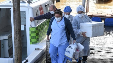 San Fernando: los adultos mayores del Hospital de Islas ´Do Porto´, recibieron la segunda dosis contra el covid