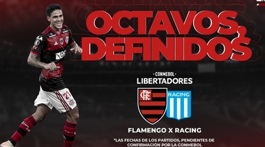 Flamengo, rival de Racing, avanza a cuartos de final de la Copa de Brasil