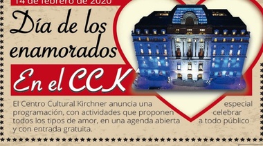 El CCK anunció una programación especial por el "Día de les enamorades"