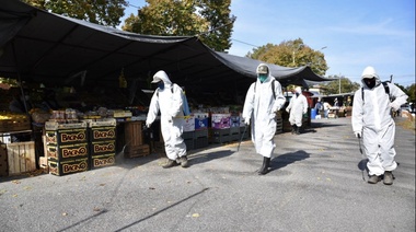 Montan operativos de desinfección en ferias de alimentos