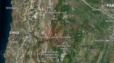 Un sismo sacudió a los tucumanos esta tarde de viernes