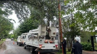 Importante operativo de Edelap por la fuerte tormenta que afecta a la región