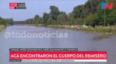 Hallaron el cuerpo del remisero desaparecido en Benavidez flotando en un arroyo de Tigre